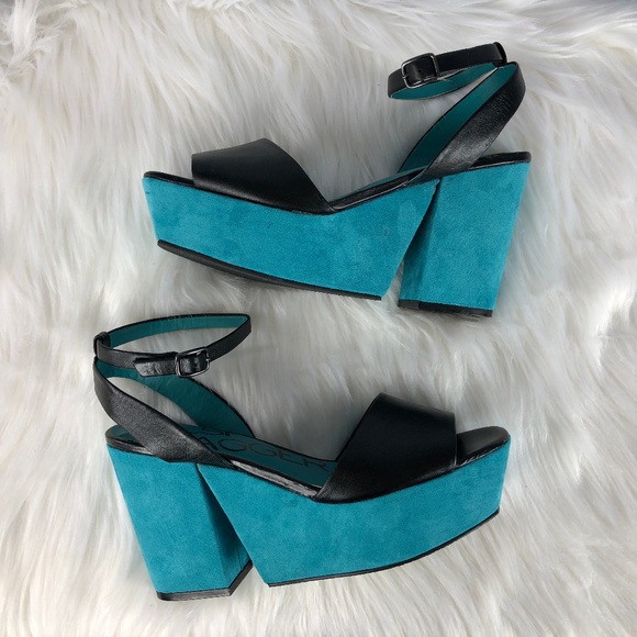 Kelsi Dagger Shoes - KELSI DAGGER Tani Suede Platform Sandal